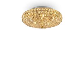 Фото Кришталева люстра KING PL5 ORO Ideal Lux 073187, купити з доставкою на skylight.com.ua