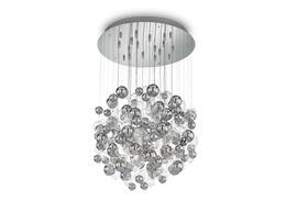 Фото Люстра стельова BOLLICINE SP14 CROMO Ideal Lux 093024, купити з доставкою на skylight.com.ua