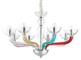 Фото Люстра свічка CASANOVA SP8 COLOR Ideal Lux 104775, купити з доставкою на skylight.com.ua