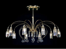 Фото хрустальная люстра Wunderlicht Ice Spirit WL61301-10CKG, купить с доставкой на skylight.com.ua