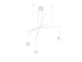 Фото Світлодіодна люстра FISH SP3 WH Ideal Lux 196961, купити з доставкою на skylight.com.ua