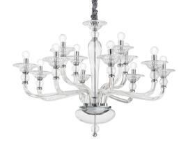 Фото Люстра свічка DANIELI SP12 CL Ideal Lux 213484, купити з доставкою на skylight.com.ua