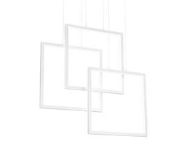 Фото Светодиодная люстра FRAME SQ 73cm WH Ideal Lux 253596, купить с доставкой на skylight.com.ua 