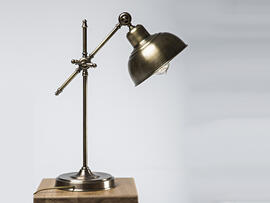 Фото настільна лампа Pikart золотиста (3156-1), купити з доставкою на skylight.com.ua