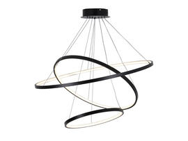 Фото светодиодная люстра Goldlux 330024 Lea черный, купить с доставкой на skylight.com.ua