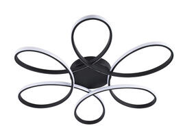 Фото потолочная люстра Goldlux 331823 Fiore черный, купить с доставкой на skylight.com.ua