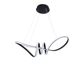 Фото светодиодная люстра Goldlux 331847 Flavia черный, купить с доставкой на skylight.com.ua