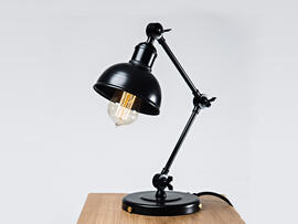 Фото настольная лампа Pikart черная -3401, купить с доставкой на skylight.com.ua
