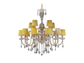 Фото люстра з абажурами Wunderlicht Grand Opera 61477-10+5KG, купити з доставкою на skylight.com.ua