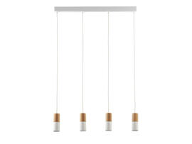 Фото подвесной светильник TK Lighting 6307 Elit white/wood, купить с доставкой на skylight.com.ua