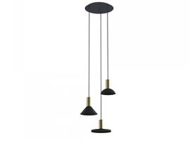 Фото підвісний світильник Nowodvorski HERMANOS III BLACK/SOLID BRASS PL 8030, купити з доставкою на skylight.com.ua