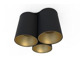 Фото точковий світильник Nowodvorski EYE TONE III BLACK/GOLD PL 8092, купити з доставкою на skylight.com.ua