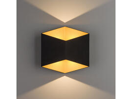 Фото вуличний cвітильник Nowodvorski Triangles LED black-gold 8141, купити з доставкою на skylight.com.ua