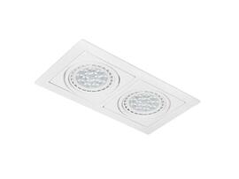 Фото Точковий врізний світильник Azzardo AZ3528 Verdi 2 (white), купити з доставкою на skylight.com.ua