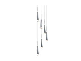Фото Підвісна люстра Azzardo Brina 6 LP9003-6-CH, купити з доставкою на skylight.com.ua