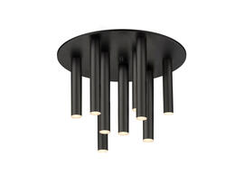 Фото стельовий світильник Zuma Line C0461-09C-P7P7 Loya чорний, купити з доставкою на skylight.com.ua