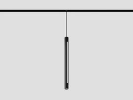 Фото подвесной трековый светильник LiGHT HUB LH25-TUBE-SL-BK SIDELIGHT черный, купить с доставкой на skylight.com.ua