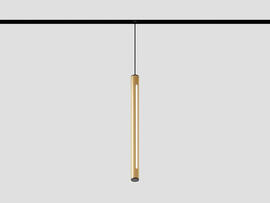 Фото подвесной трековый светильник LiGHT HUB LH25-TUBE-SL-GD SIDELIGHT золото, купить с доставкой на skylight.com.ua