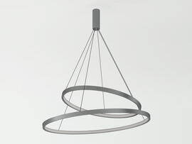 Фото люстра Lumineka Solo-2 600/400mm 45W 3300Lm 3000K/4000K, купить с доставкой на skylight.com.ua