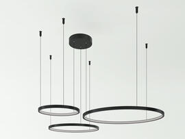 Фото люстра Lumineka Solo 3 800/600/400mm 81W 5930Lm 3000K/4000K, купить с доставкой на skylight.com.ua