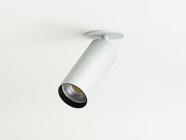 Фото врезной поворотный светильник Lumineka LM-T52R-WH TUBE 52mm, 15W 1300Lm, 3000K/4000K White, купить с доставкой на skylight.com.ua