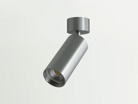 Фото накладной поворотный светильник Lumineka LM-T52S-AL TUBE 52mm, 15W 1300Lm, 3000K/4000K Silver, купить с доставкой на skylight.com.ua