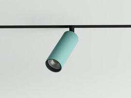 Фото трековый магнитный светильник Lumineka LM-TB-34-IL TUBE 34mm, 8W 640Lm RAL Ice Leaf, купить с доставкой на skylight.com.ua