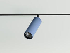 Фото трековый магнитный светильник Lumineka LM-TB-34-PB TUBE 34mm, 8W 640Lm RAL Pigeon Blue, купить с доставкой на skylight.com.ua