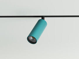 Фото трековый магнитный светильник Lumineka LM-TB-34-TQ TUBE 34mm, 8W 640Lm RAL Turquoise, купить с доставкой на skylight.com.ua