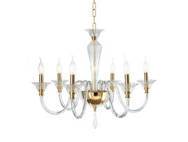 Фото ріжкова люстра Ondaluce LP.PALLADIO/6-ORO, купити з доставкою на skylight.com.ua