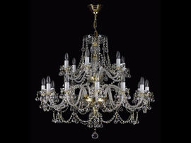 Фото люстра кришталева ріжкова ArtGlass Andrea XVIII balls, купити з доставкою на skylight.com.ua
