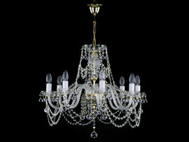 Фото люстра кришталева ріжкова ArtGlass Donatela VIII balls, купити з доставкою на skylight.com.ua