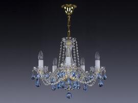 Фото люстра кришталева ріжкова ArtGlass Radka V color 6006, купити з доставкою на skylight.com.ua