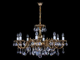 Фото люстра лита ріжкова ArtGlass CR 0011/08/20, купити з доставкою на skylight.com.ua
