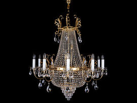 Фото люстра кришталева ріжкова ArtGlass Hillary dia 1000, купити з доставкою на skylight.com.ua