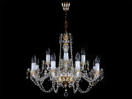 Фото люстра хрустальная рожковая ArtGlass Carmen drops, купить с доставкой на skylight.com.ua
