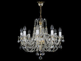Фото люстра хрустальная рожковая ArtGlass Andula VIII short-arms 195, купить с доставкой на skylight.com.ua
