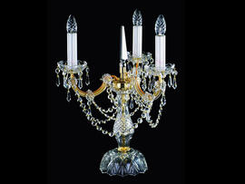 Фото настольная лампа хрустальная рожковая ArtGlass Maria Terezia 15, купить с доставкой на skylight.com.ua