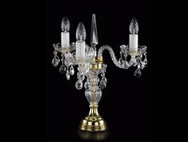 Фото настільна лампа кришталева ріжкова ArtGlass Marketa III, купити з доставкою на skylight.com.ua