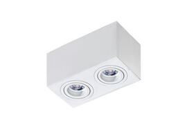 Фото накладной светильник Azzardo Brant 2 Square (white) AZ2826, купить с доставкой на skylight.com.ua