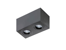 Фото накладной светильник Azzardo Brant 2 Square (black) AZ2827, купить с доставкой на skylight.com.ua