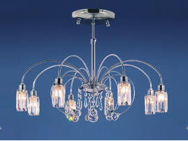 Фото хрустальная люстра Wunderlicht WL61301-8CCH, купить с доставкой на skylight.com.ua