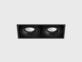 Фото точечный врезной светильник LTX KARDAN 2 черный (01.6110.26.930.BK), купить с доставкой на skylight.com.ua