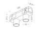 Фото трековий світильник LTX IN_LINE TUB XS A 22 X2 чорний (06.2221.4.930.BK), купити з доставкою на skylight.com.ua