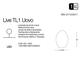 Фото Мобильный уличный светильник LIVE TL1 UOVO 4000K Ideal Lux 138879, купить с доставкой на skylight.com.ua  
