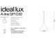 Фото Подвесной светильник Ideal Lux A-Line SP1 D30 Nero 232744, купить с доставкой на skylight.com.ua 