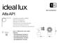 Фото Точковий ALFA AP1 BIANCO Ideal Lux 099057, купити з доставкою на skylight.com.ua