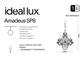 Фото хрустальная люстра Ideal Lux Amadeus SP8 168777, купить с доставкой на skylight.com.ua