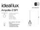 Фото Подвесной светильник Ideal Lux Ampolla-2 SP1 Rame 167282, купить с доставкой на skylight.com.ua 