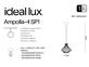 Фото Подвесной светильник Ideal Lux Ampolla-4 SP1 Bianco 200903, купить с доставкой на skylight.com.ua 